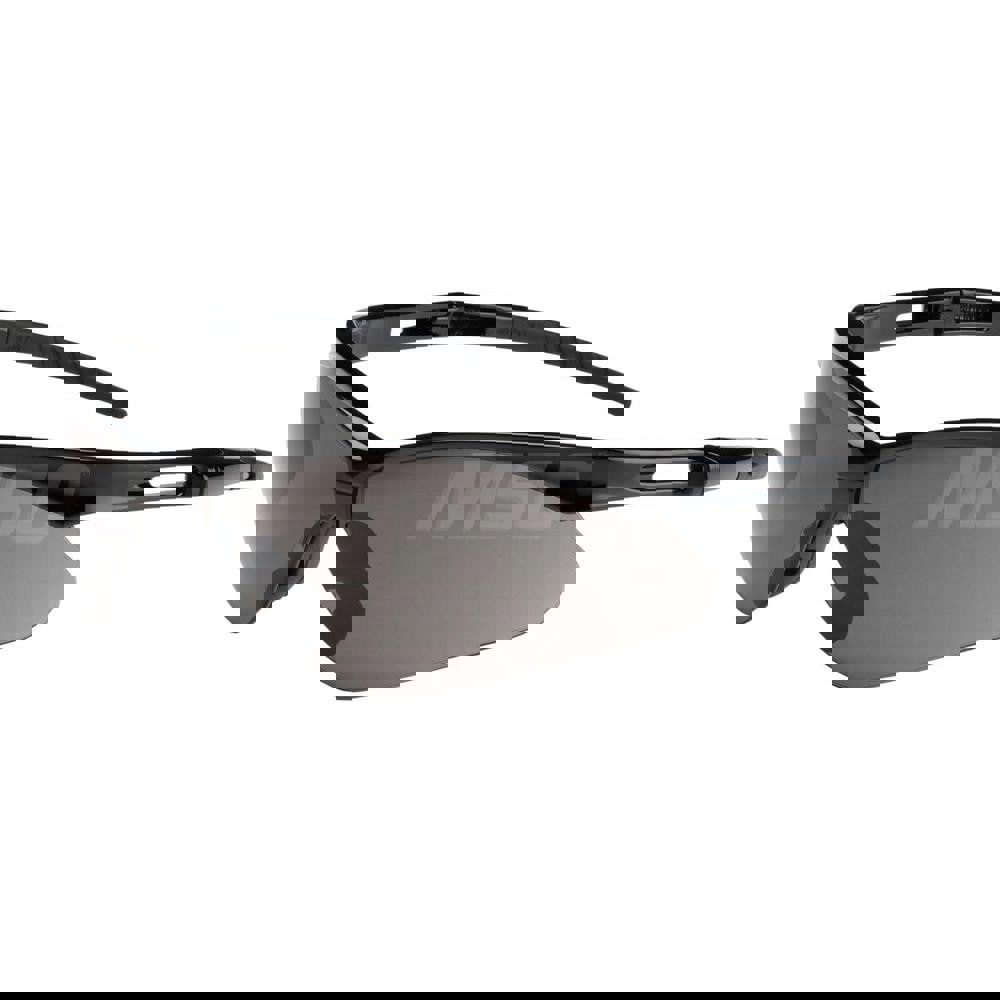 Safety Glass: Anti-Fog & Anti-Scratch, Polycarbonate, Gray Lenses, Half-Framed